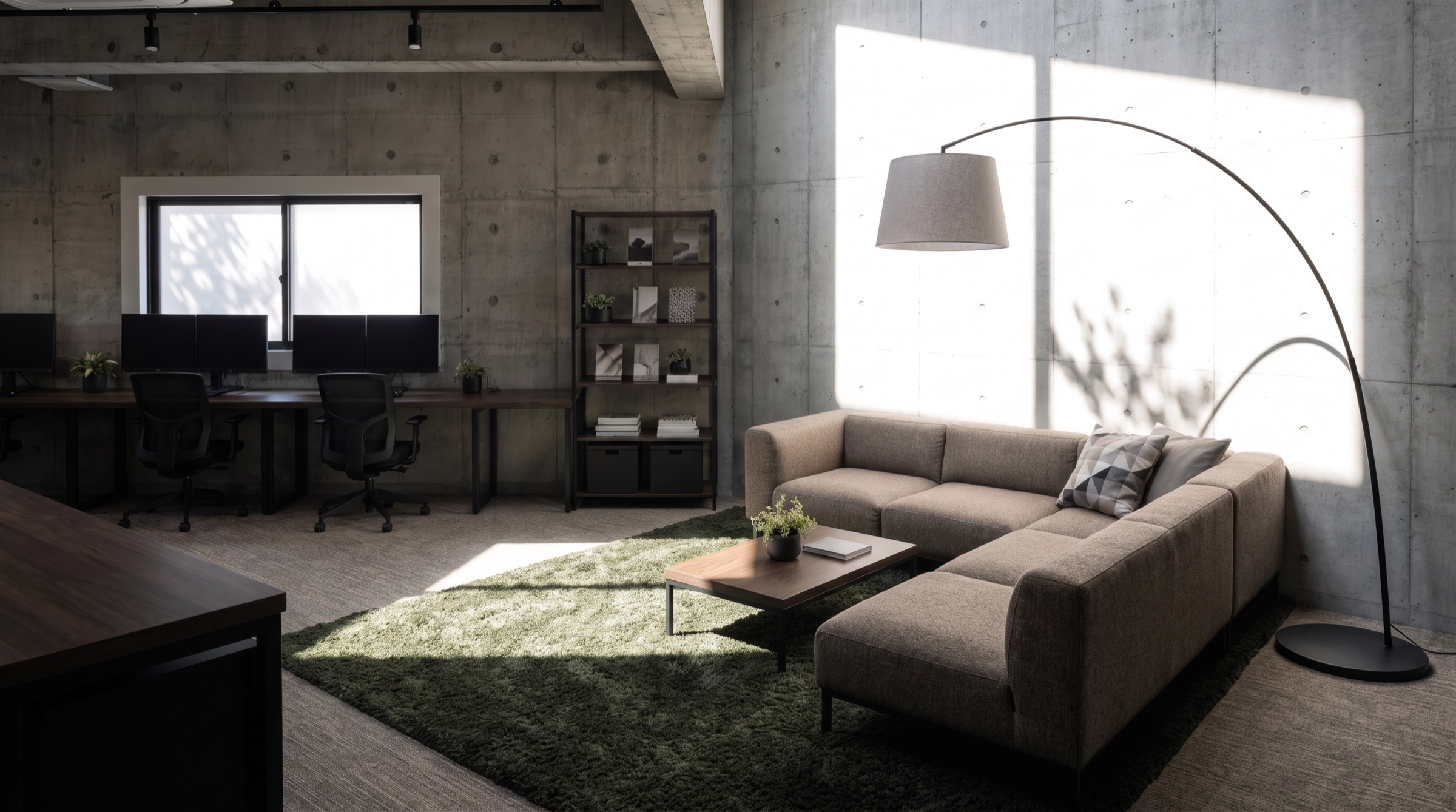 完成イメージ。実在する部屋の図面から作成したCGです。写真ではありません。家具は確定していません。
